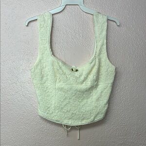 Elegant Lace Cream Top